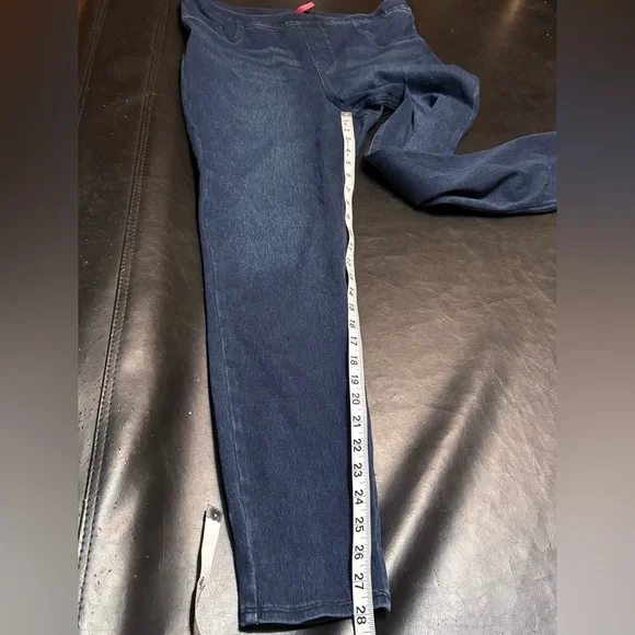 SPANX High Rise Dark Indigo Women's Cotton blend Jeans/Jeggings. Size XL - Picture 10 of 12
